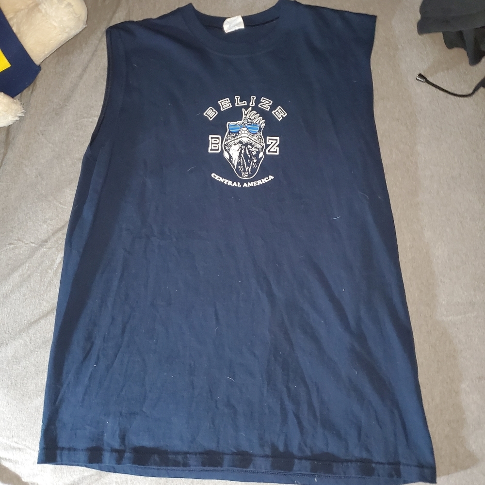 Belize tourist shirt Bad As Iguana Be funny tank